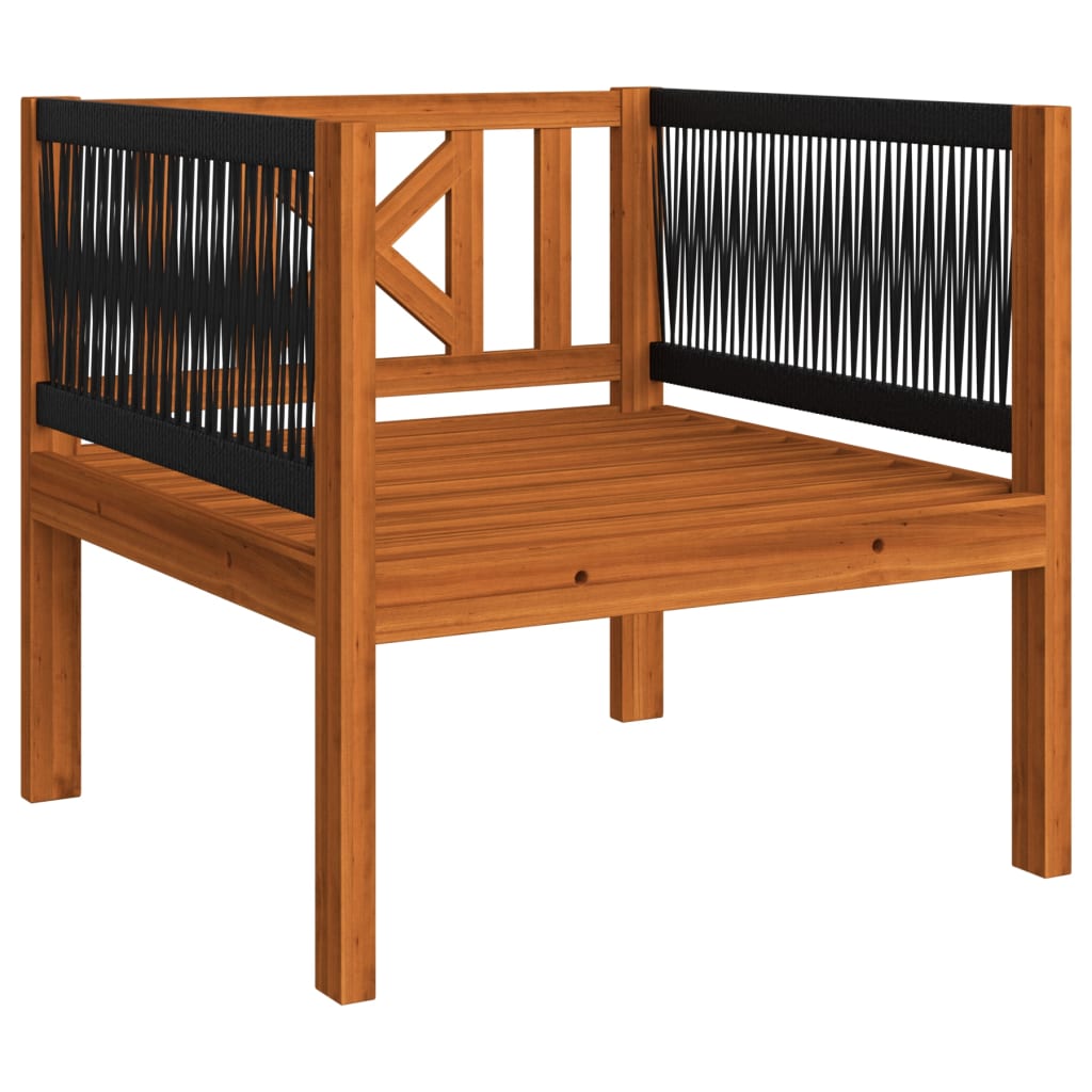 Vrtni set za sjedenje s jastucima, 7 dijelova, krem, 63x63 cm