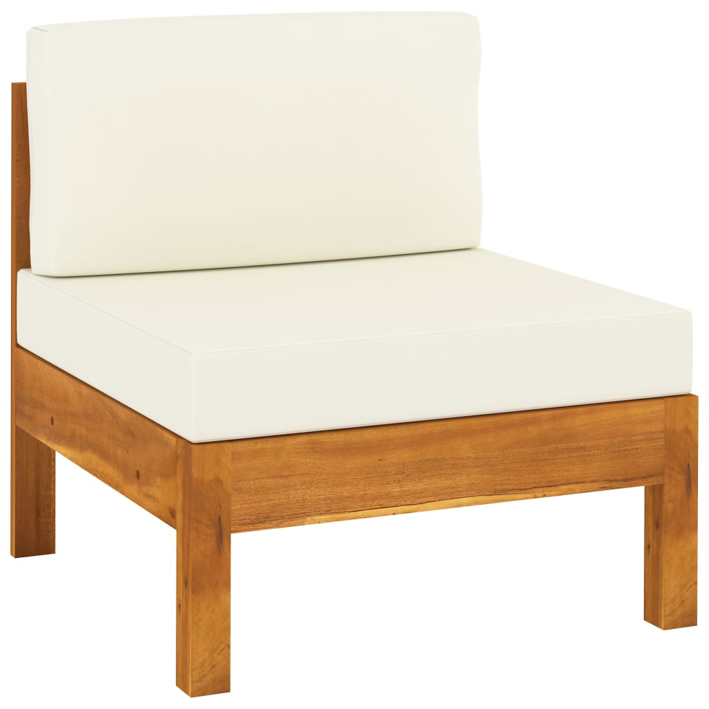 Vrtni set za sjedenje s jastucima, 9 dijelova, 100 x 60 cm, akacija