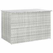Vrtna kutija za pohranu svjetlosiva 150x100x100 cm poliratan