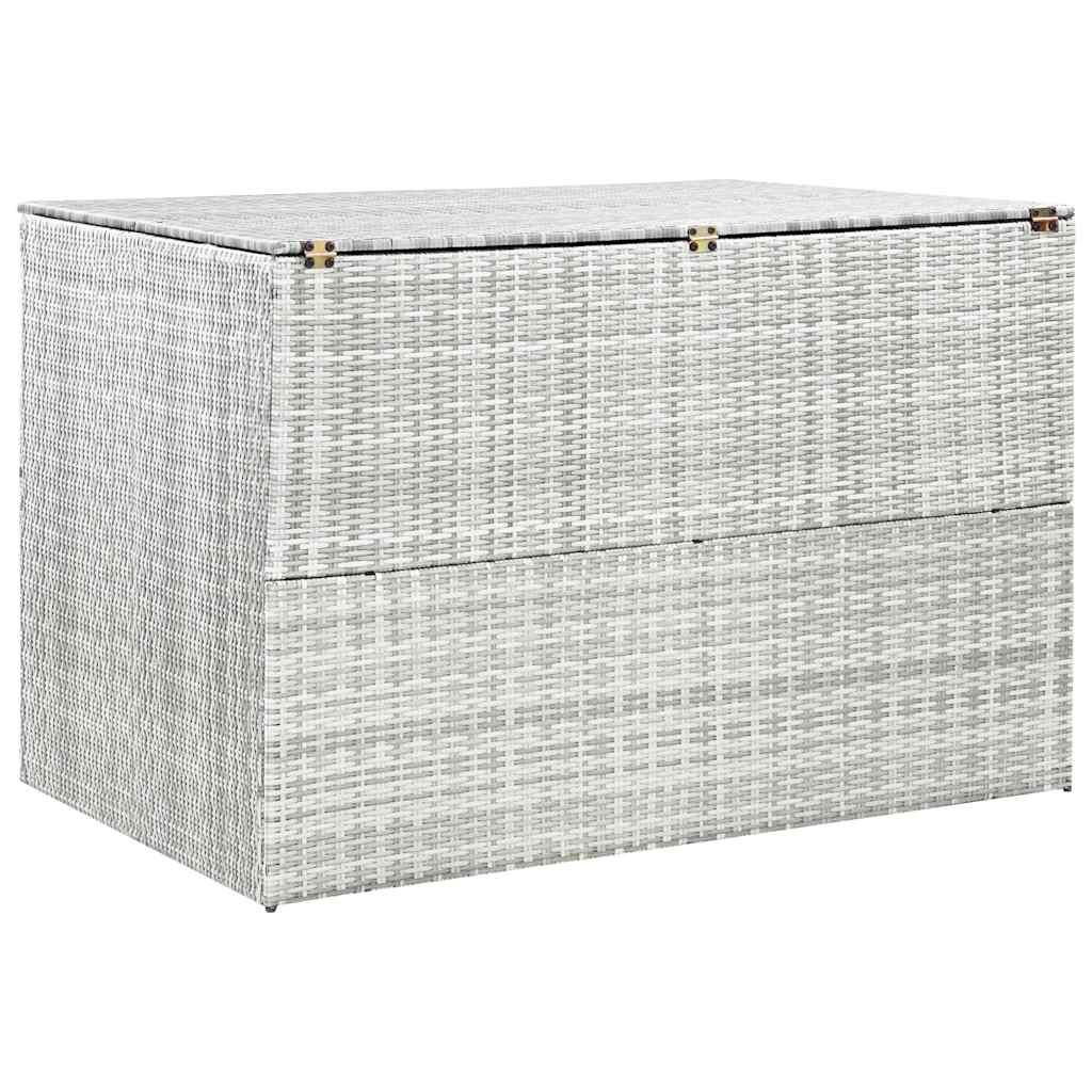 Vrtna kutija za pohranu svjetlosiva 150x100x100 cm poliratan