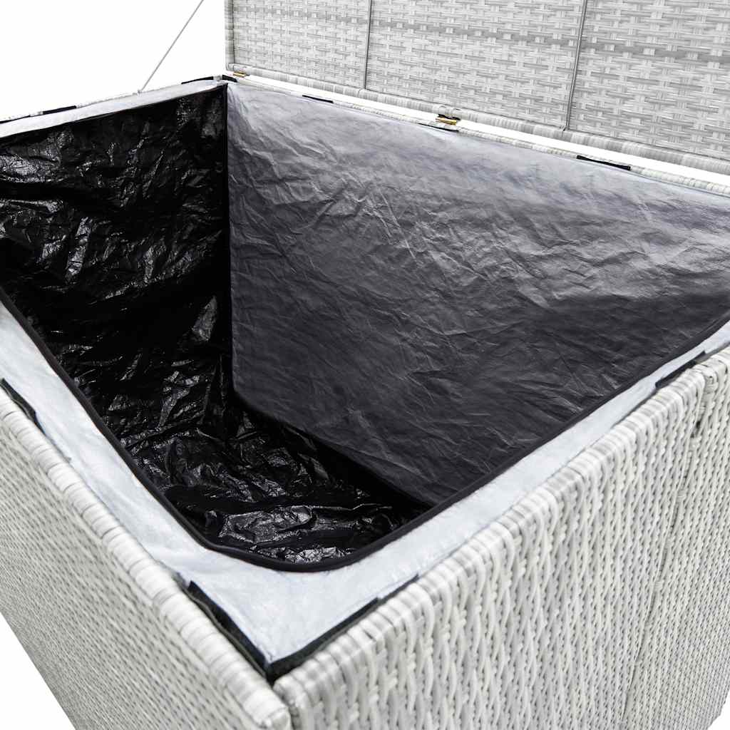 Vrtna kutija za pohranu svjetlosiva 150x100x100 cm poliratan