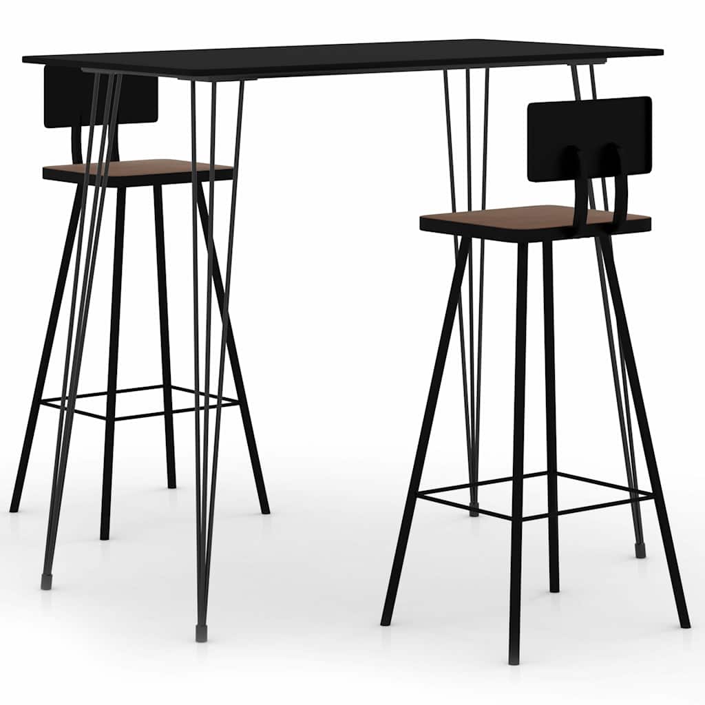 3-dijelni barski set crni