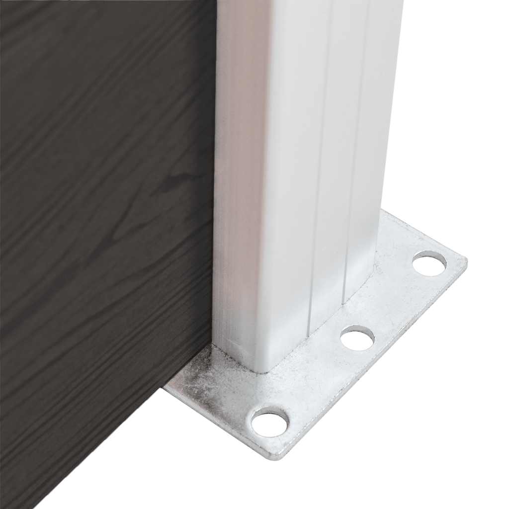 Panel za ogradu WPC 175 x 105 cm crni