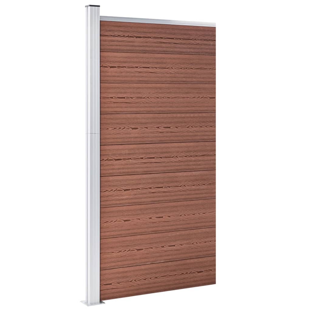 Panel za ogradu WPC 95 x 186 cm smeđi