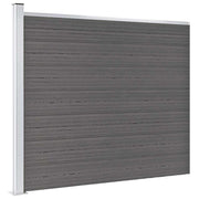 Panel za ogradu WPC 175 x 146 cm sivi