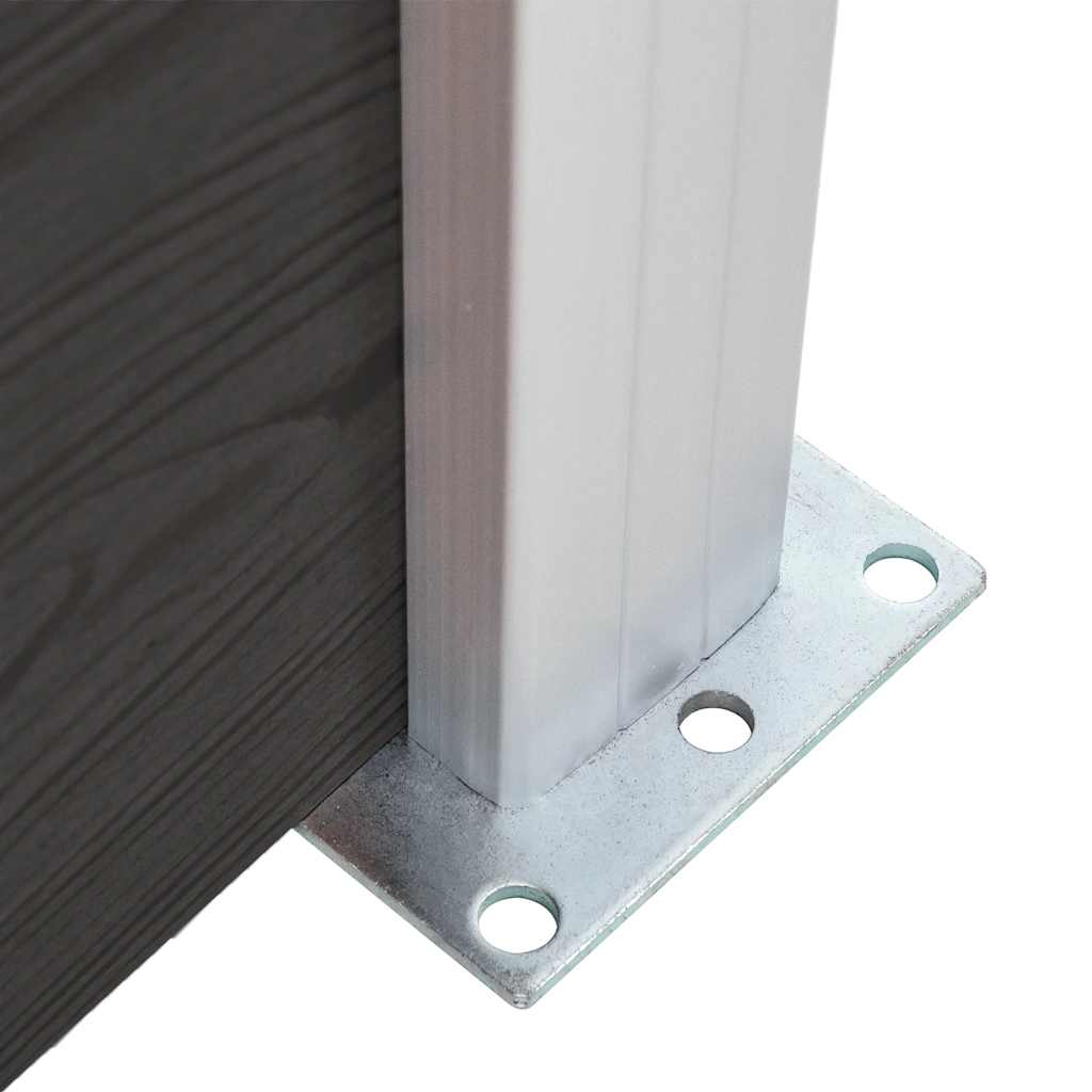 Panel za ogradu WPC 175 x 146 cm crni