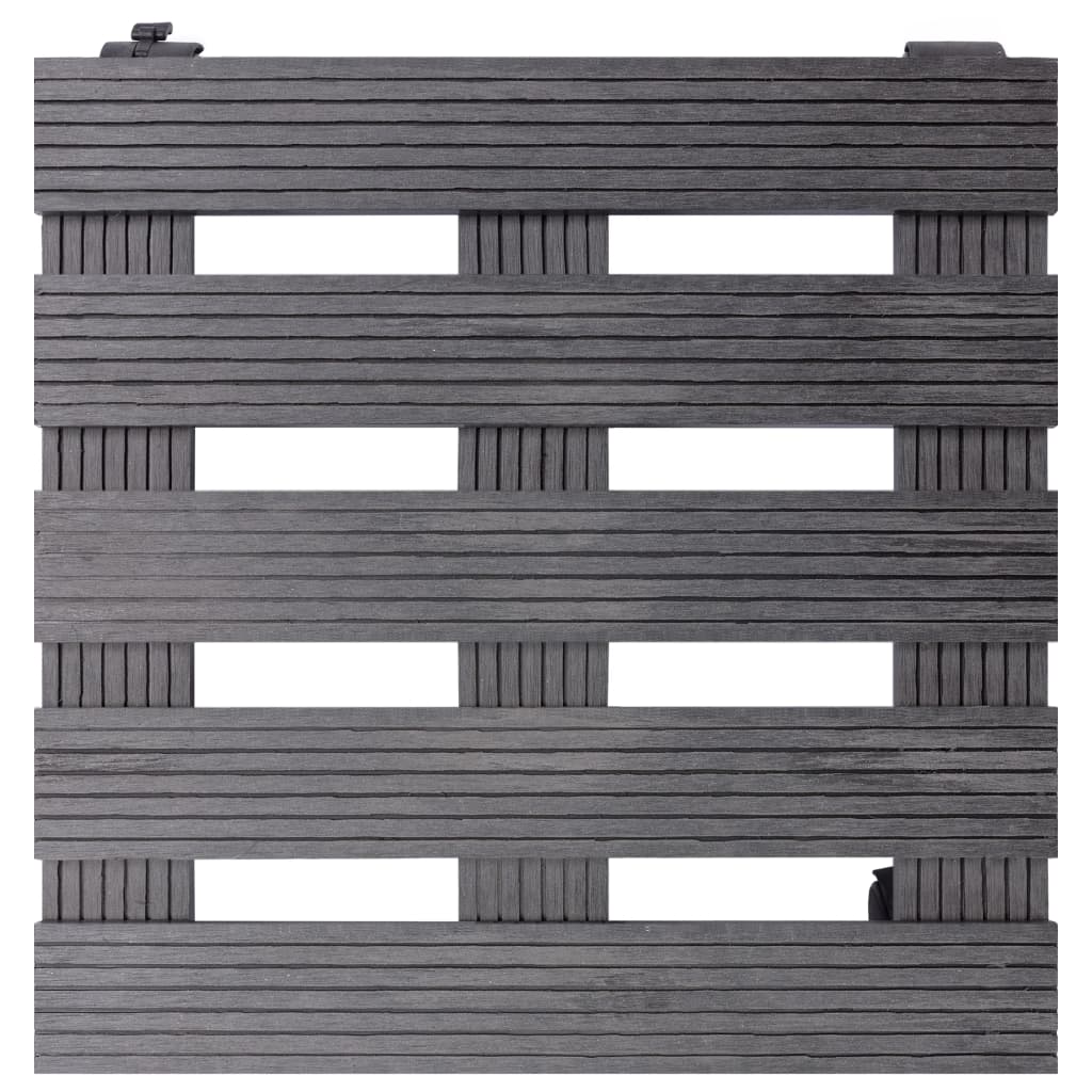 Kolica za biljke 2 kom siva 30 x 30 x 7,5 cm WPC