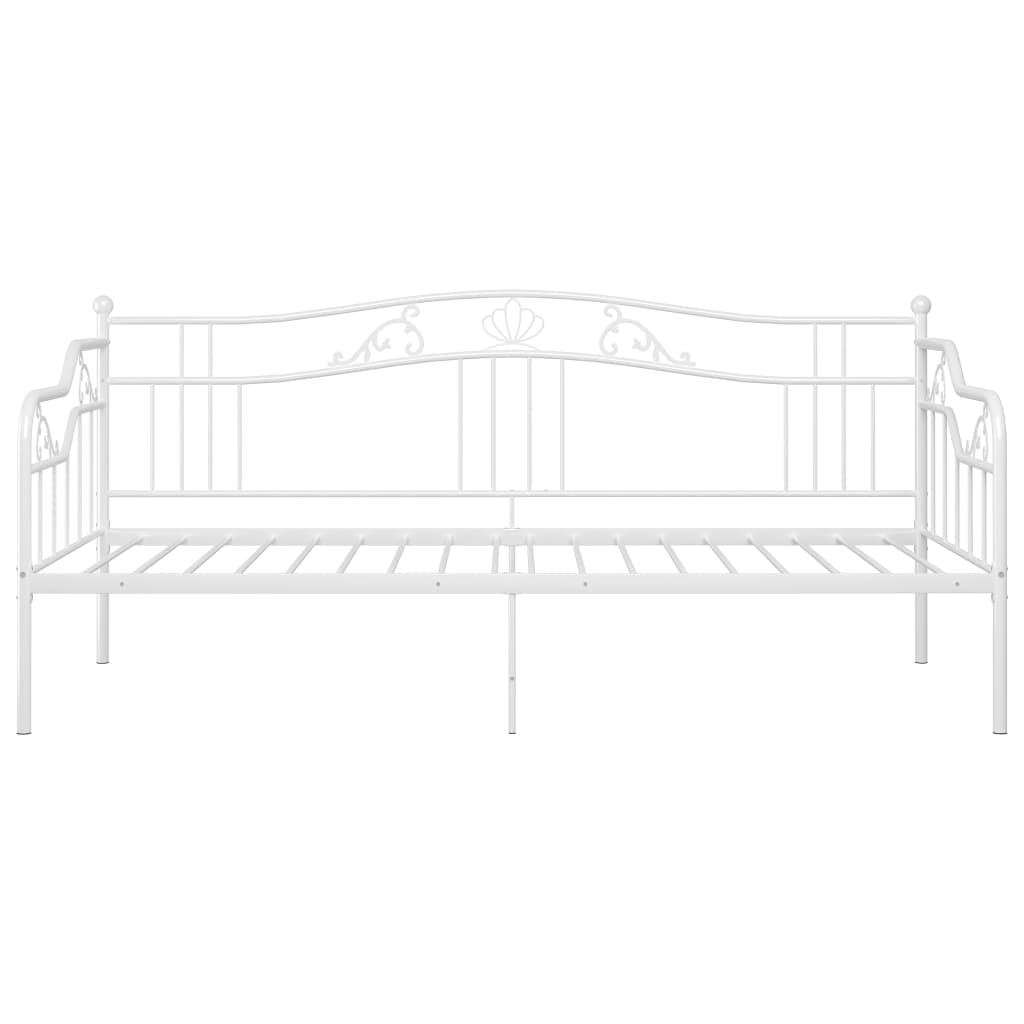 Okvir za krevet na razvlačenje bijeli metalni 90 x 200 cm