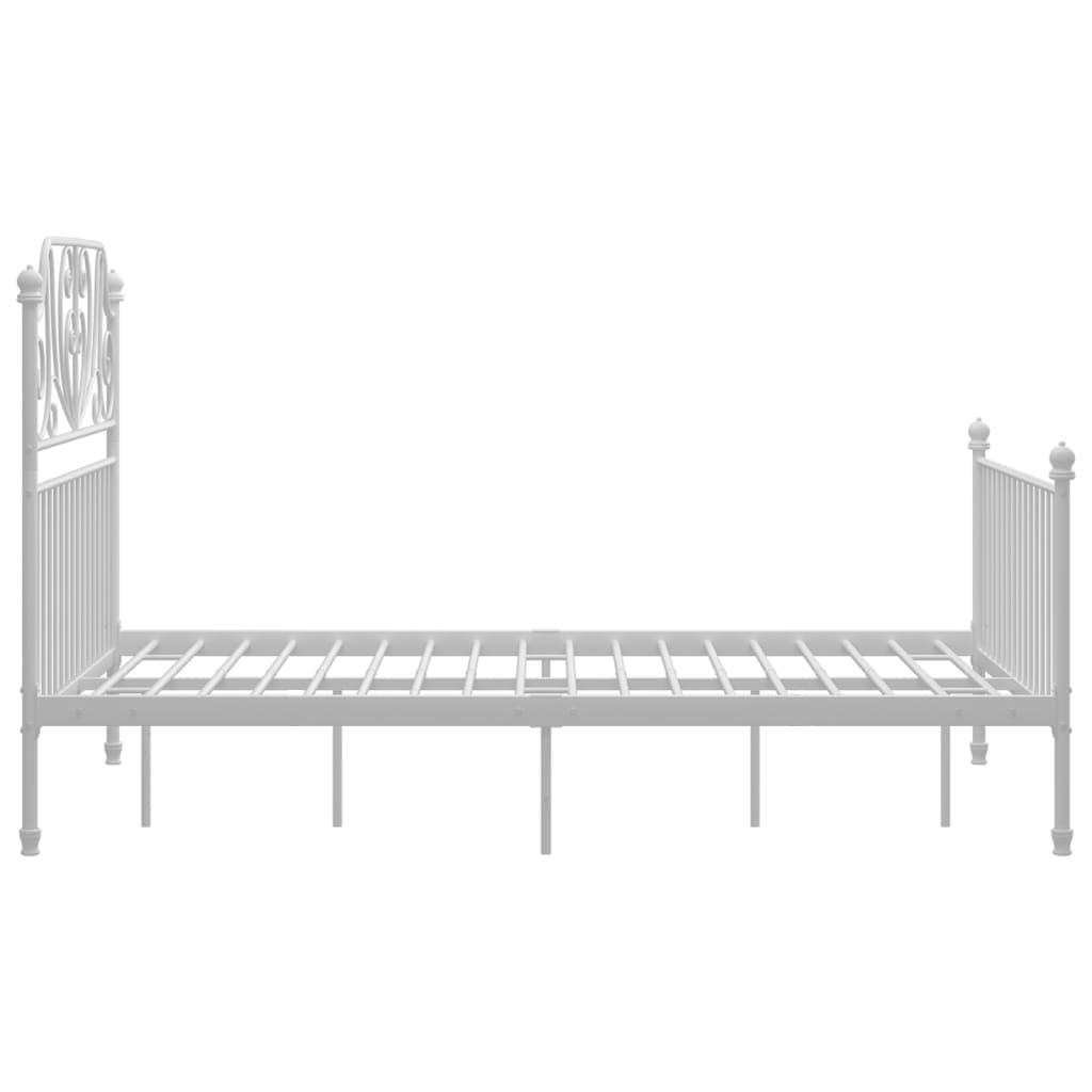 Okvir za krevet bijeli metalni 120 x 200 cm