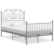 Okvir za krevet sivi metalni 120 x 200 cm