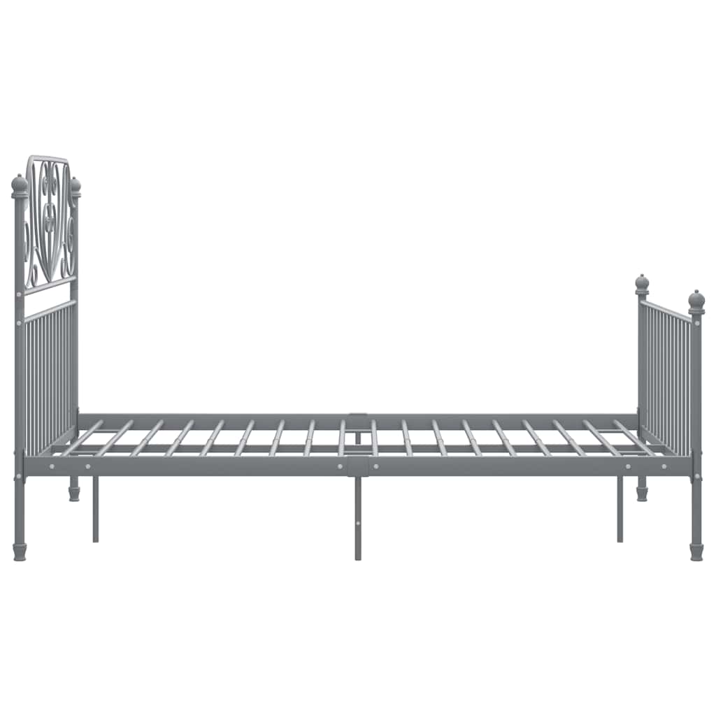 Okvir za krevet sivi metalni 120 x 200 cm