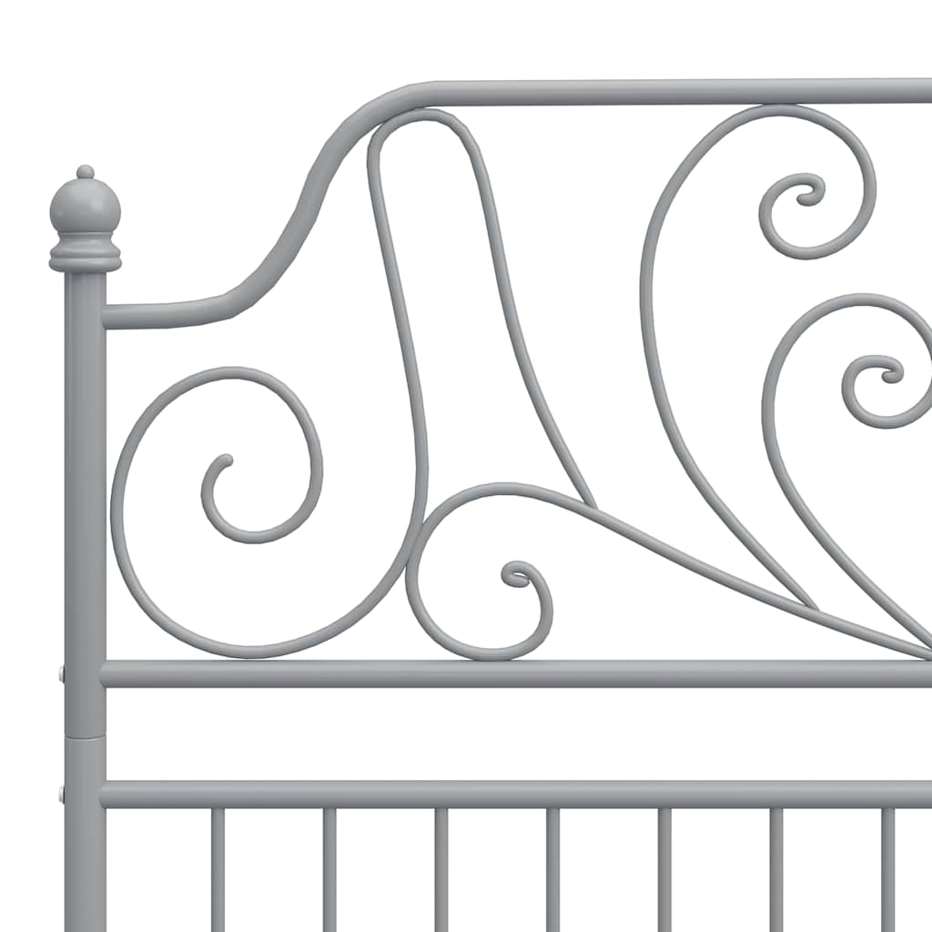 Okvir za krevet sivi metalni 120 x 200 cm