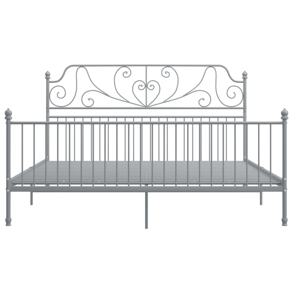Okvir za krevet sivi metalni 180 x 200 cm
