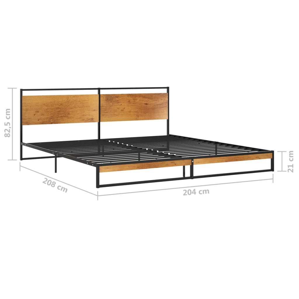 Okvir za krevet metalni 200 x 200 cm