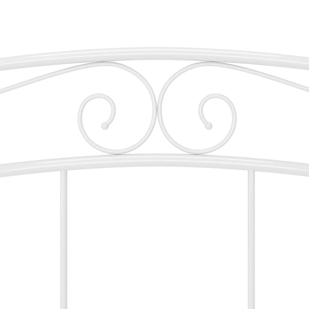 Okvir za krevet bijeli metalni 160 x 200 cm