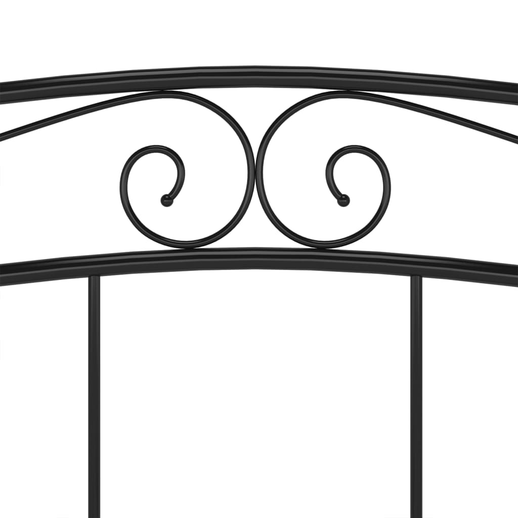 Okvir za krevet crni metalni 200 x 200 cm