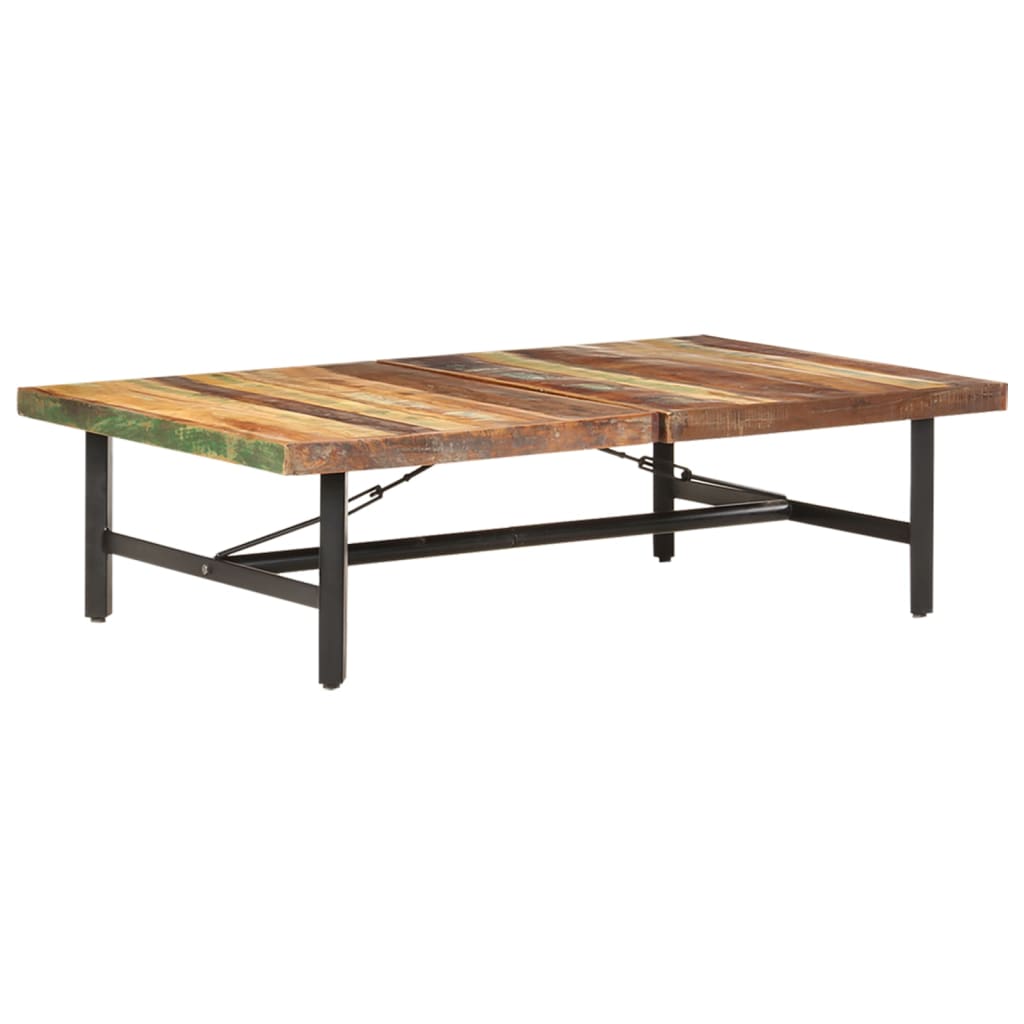 Stolić za kavu 142 x 90 x 42 cm od masivnog obnovljenog drva