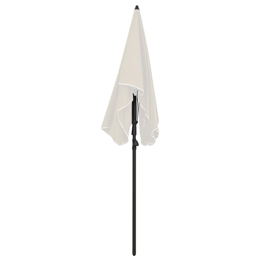 Vrtni suncobran sa stupom 200 x 130 cm boja pijeska