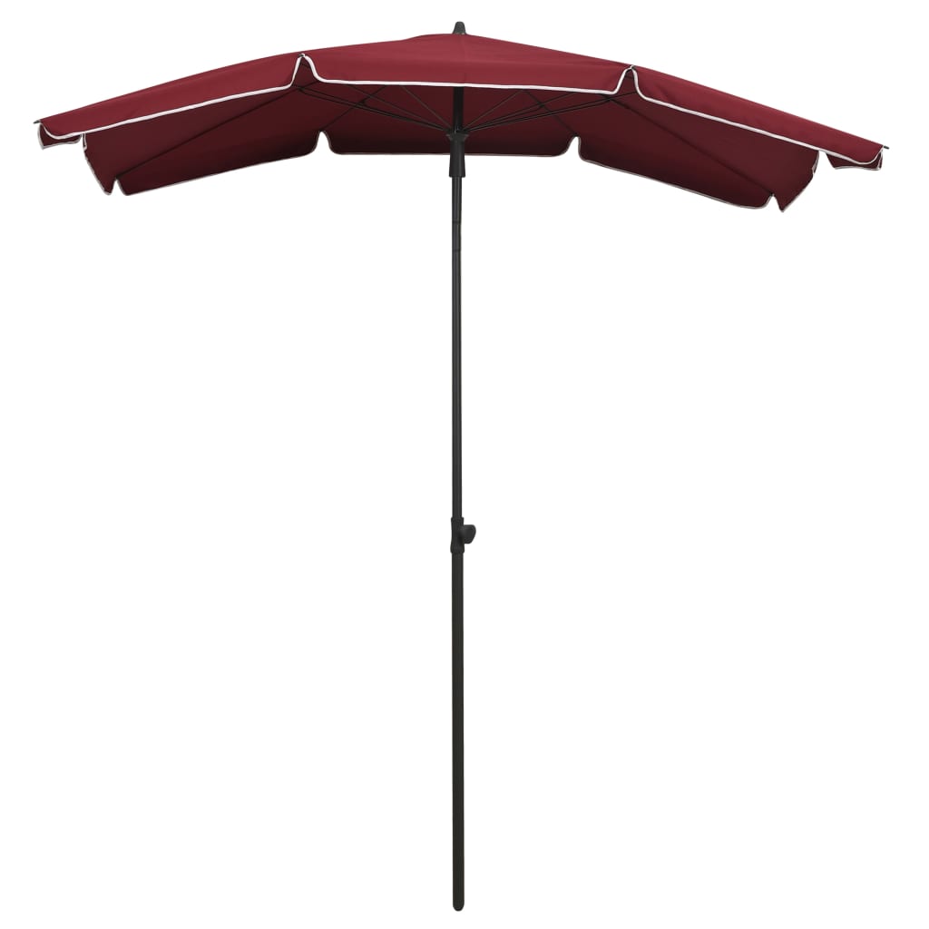 Vrtni suncobran sa stupom 200 x 130 cm bordo