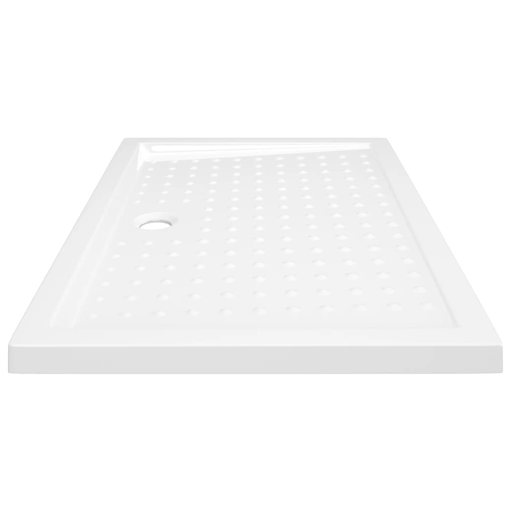Podloga za tuširanje s točkicama bijela 70 x 100 x 4 cm ABS