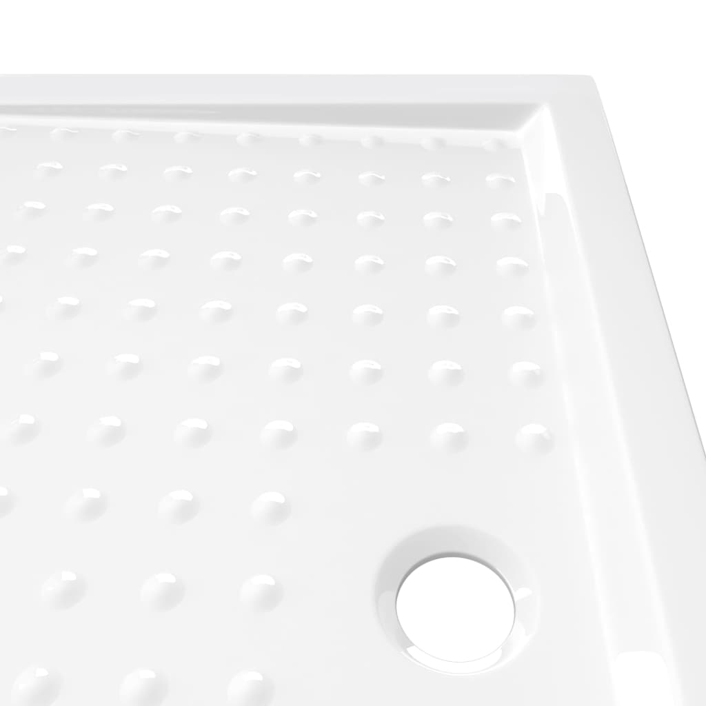 Podloga za tuširanje s točkicama bijela 70 x 100 x 4 cm ABS