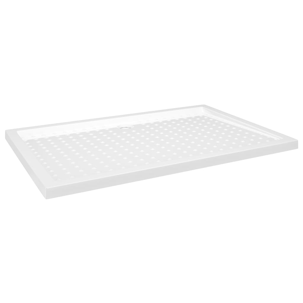 Podloga za tuširanje s točkicama bijela 80 x 120 x 4 cm ABS