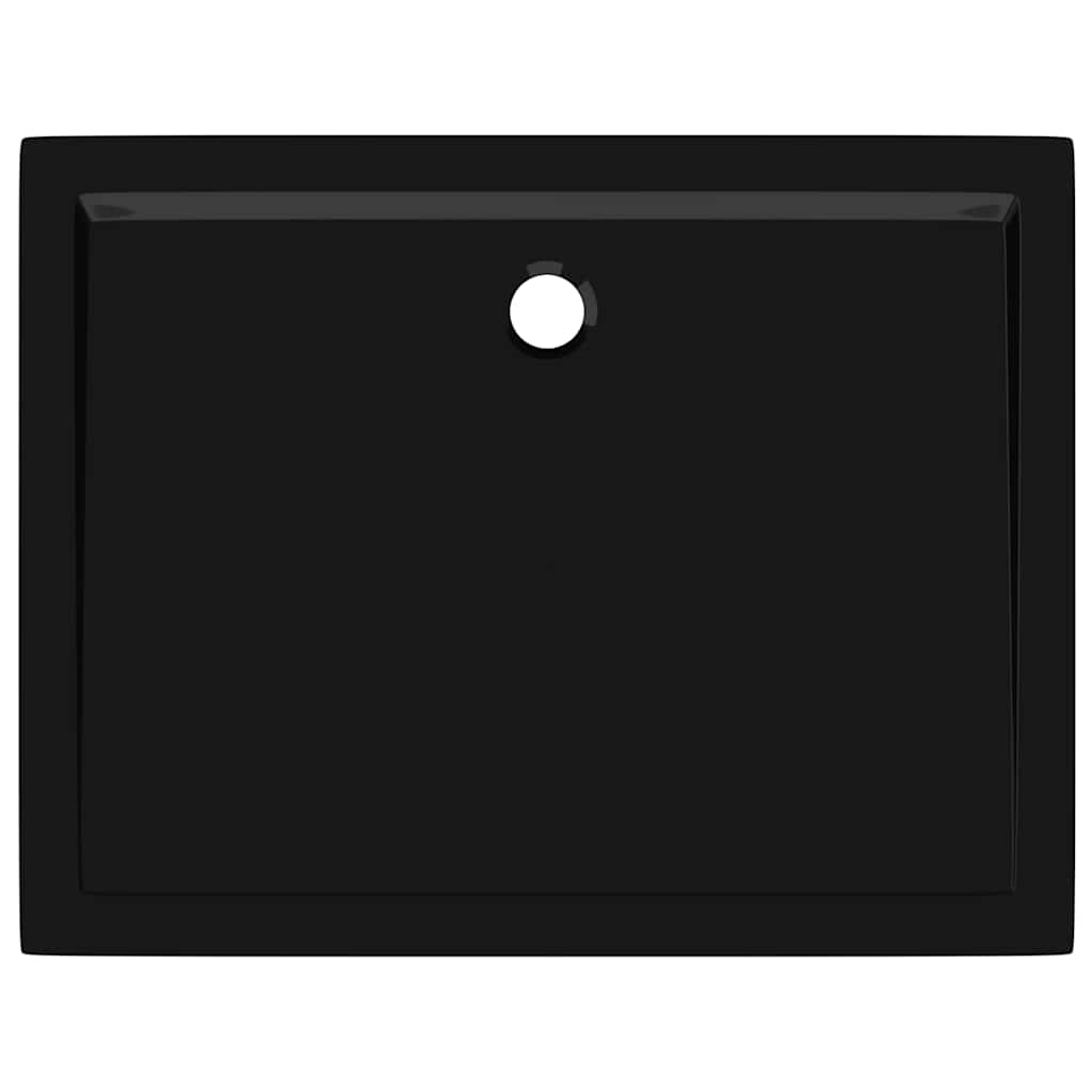 Pravokutna ABS tuš-kada crna 80 x 100 cm