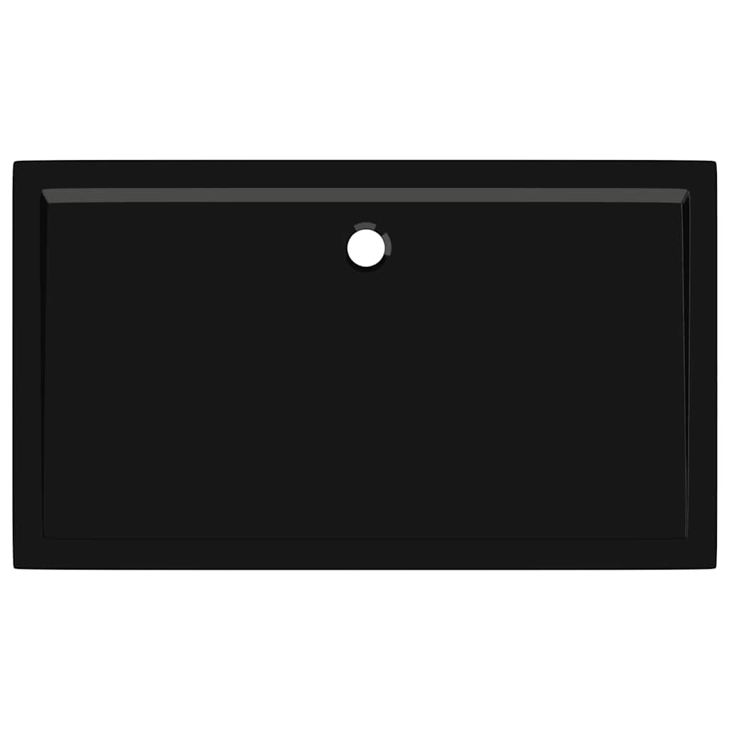 Pravokutna tuš-kada ABS crna 70 x 120 cm