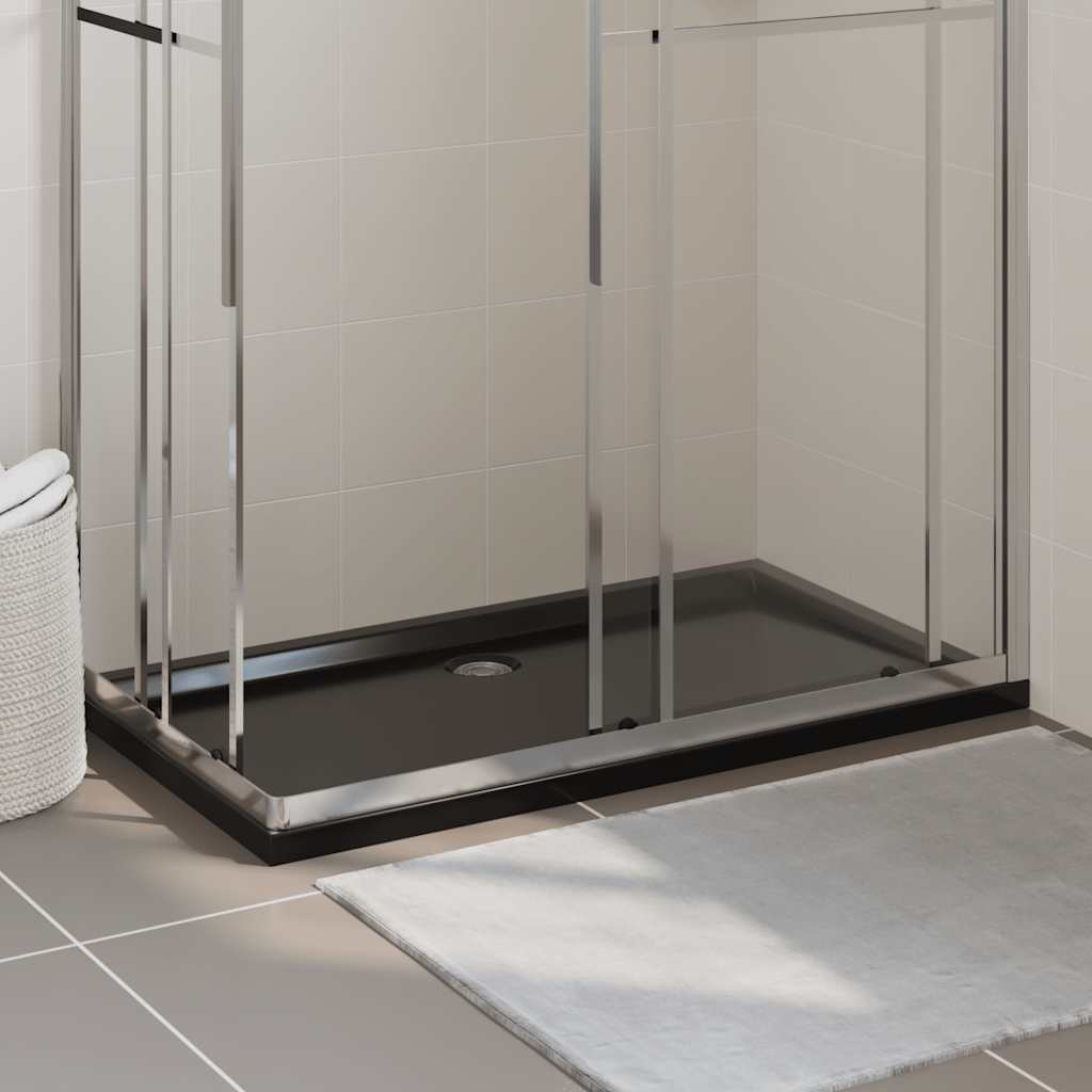 Pravokutna tuš-kada ABS crna 70 x 120 cm