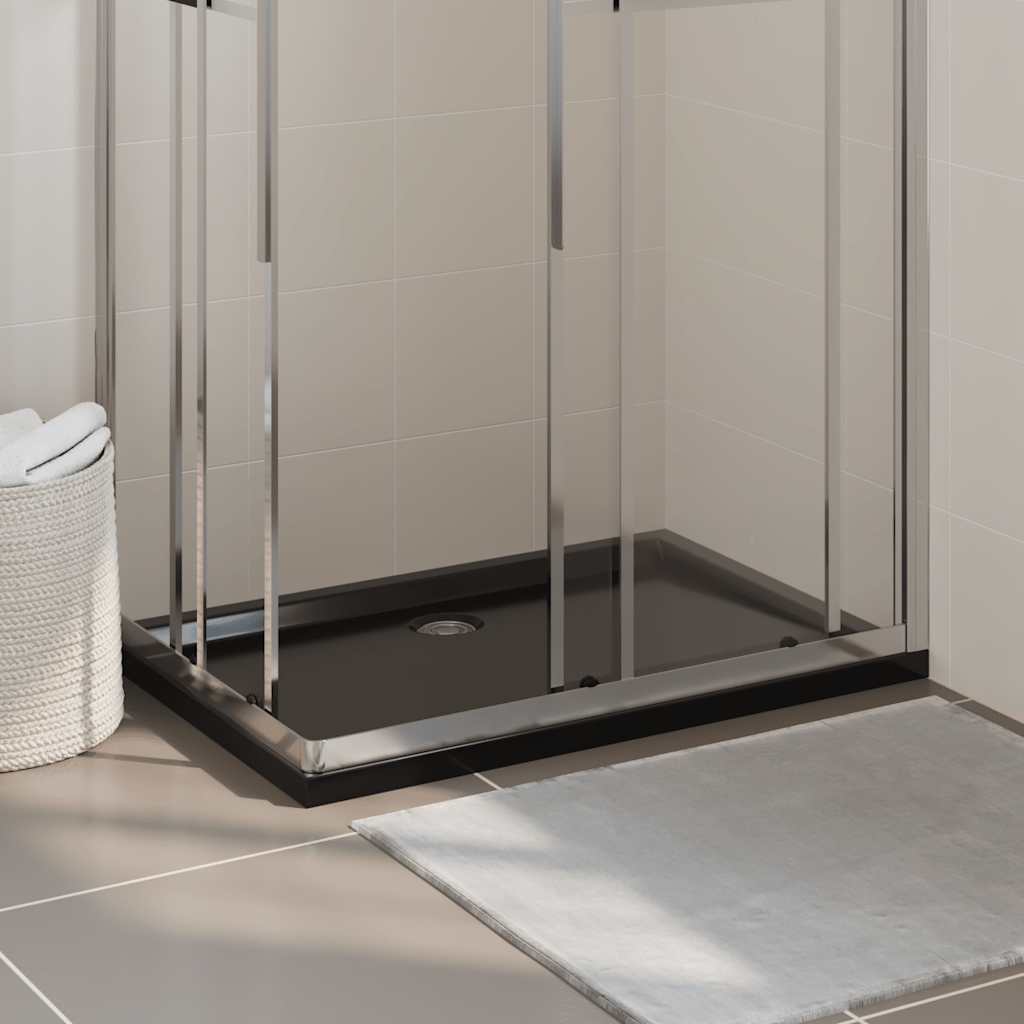 Pravokutna tuš-kada ABS crna 70 x 100 cm
