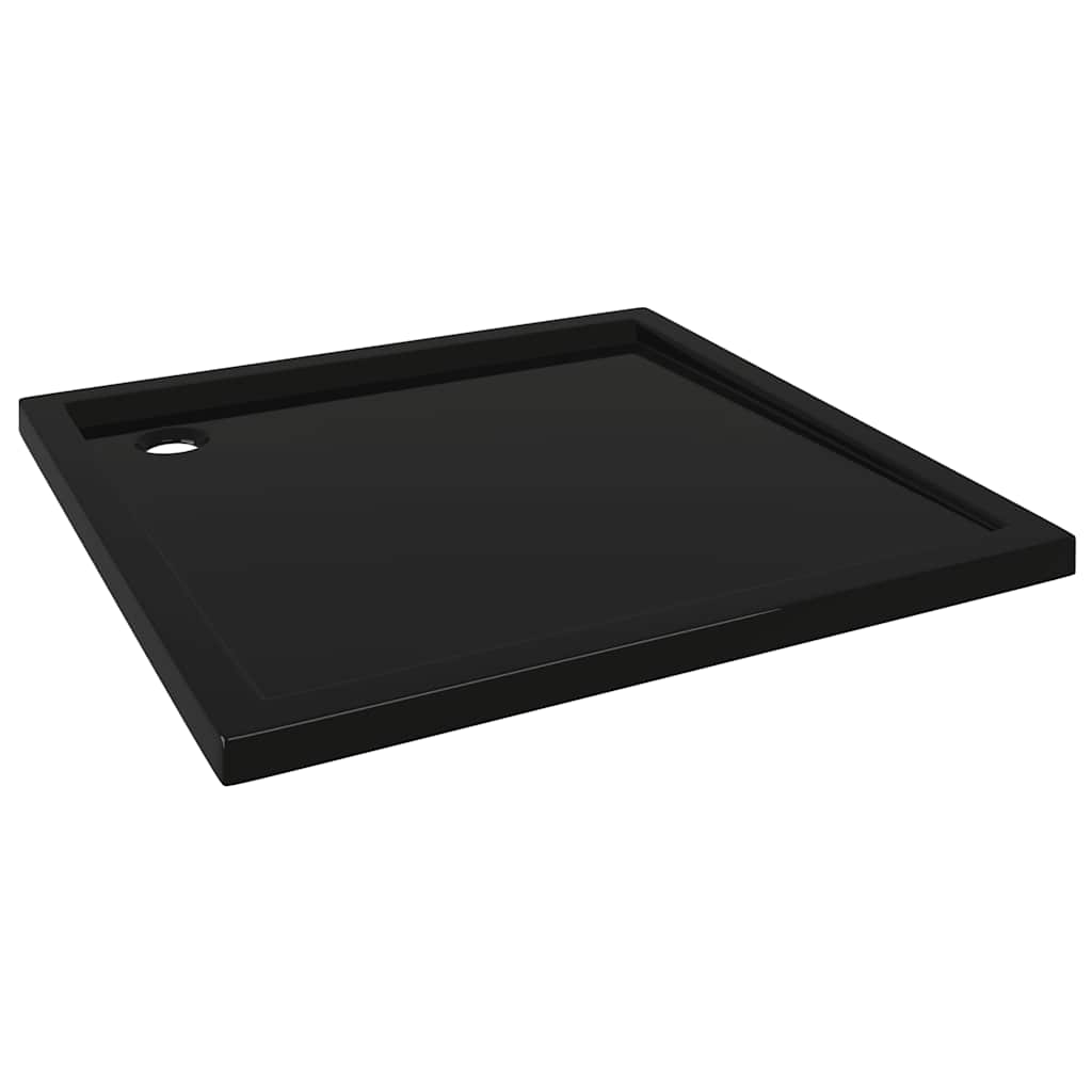 Četvrtasta tuš-kada ABS crna 80 x 80 cm