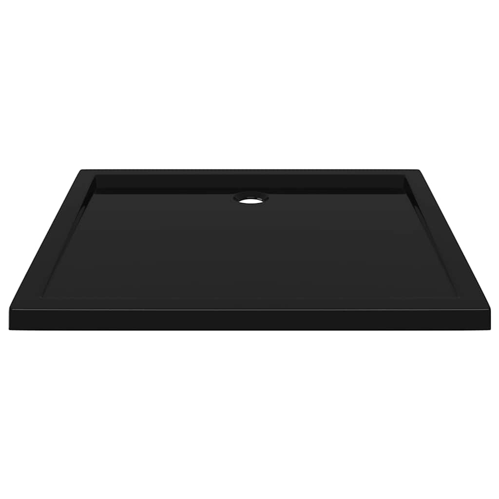 Pravokutna ABS tuš-kada crna 80 x 90 cm
