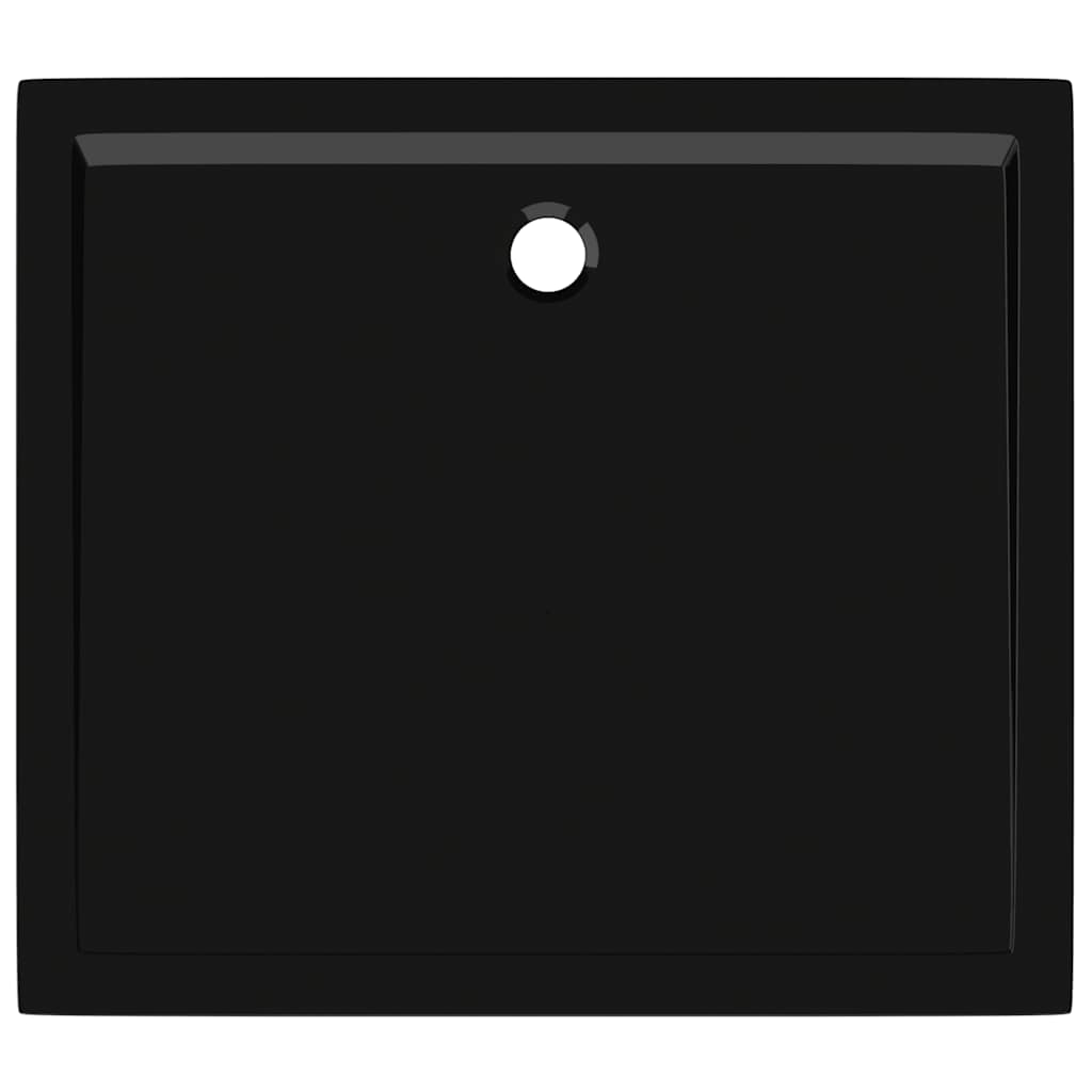 Pravokutna ABS tuš-kada crna 80 x 90 cm