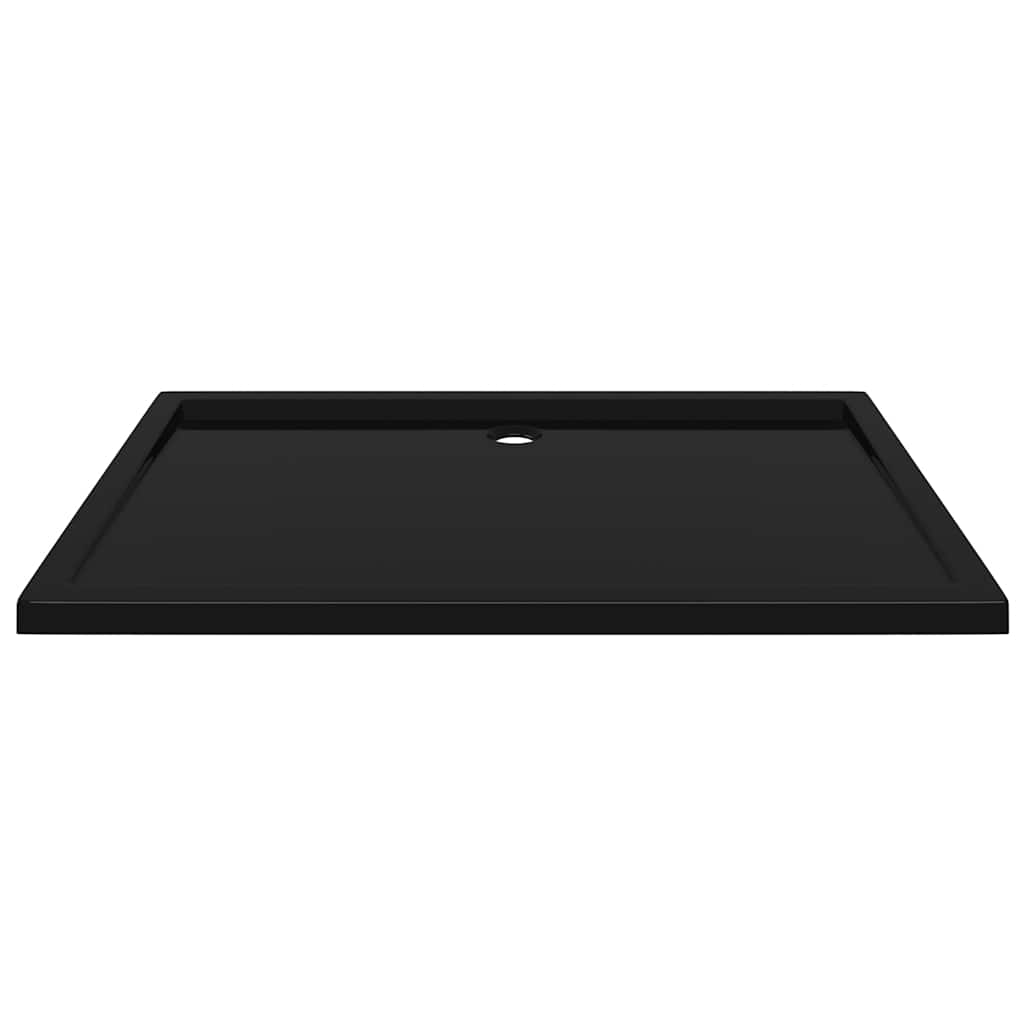 Pravokutna ABS tuš-kada crna 80 x 120 cm