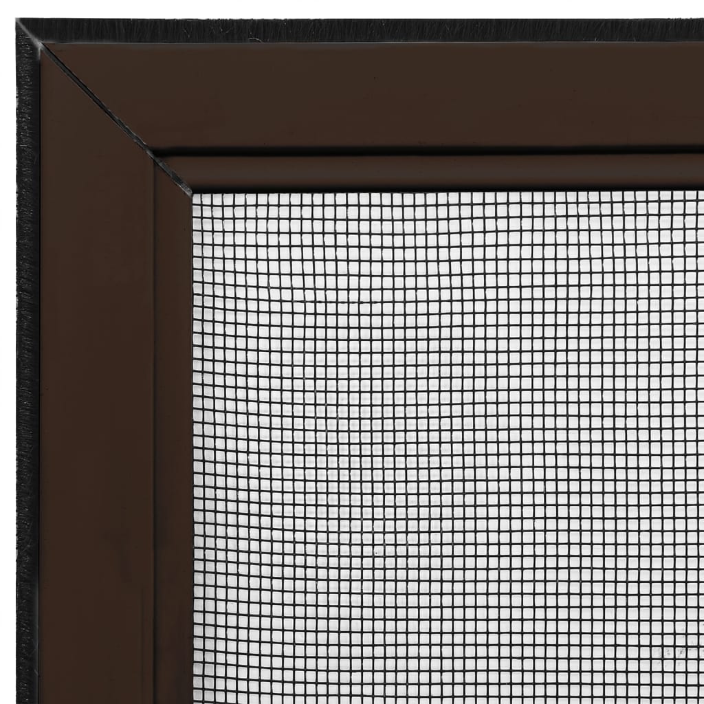 Proširivi zaslon protiv insekata smeđi (75 - 143) x 50 cm