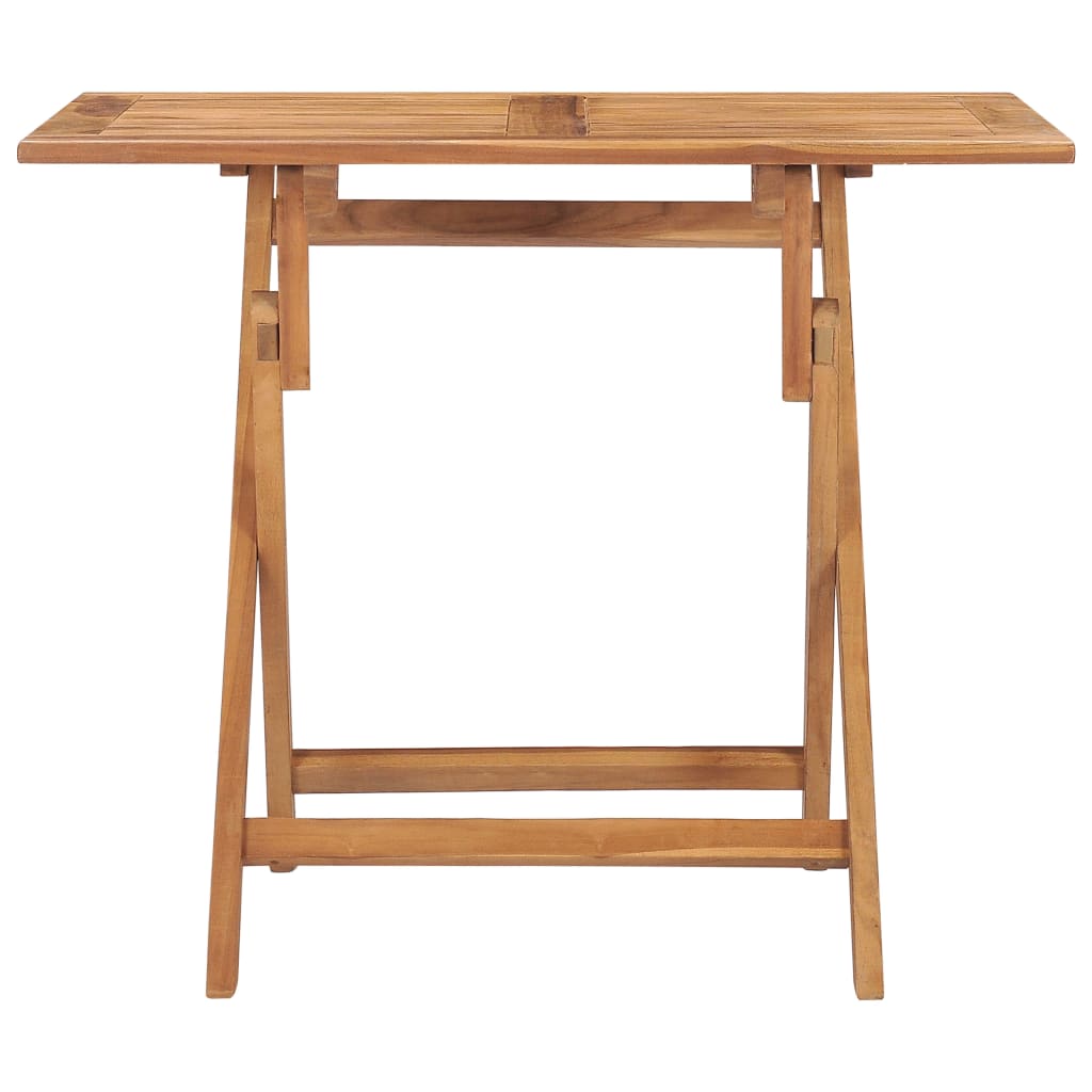 Sklopivi vrtni blagovaonski stol 90x60x75 cm masivna tikovina