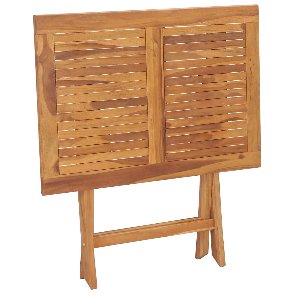 Sklopivi vrtni blagovaonski stol 90x60x75 cm masivna tikovina