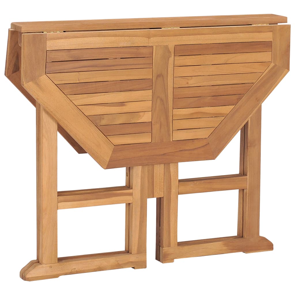 Sklopivi vrtni blagovaonski stol 90x90x75 cm masivna tikovina