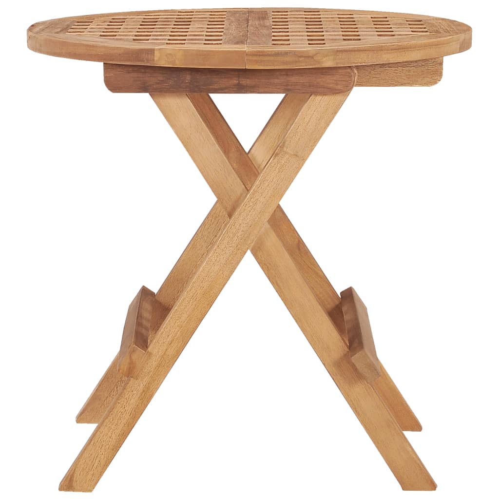 Sklopivi vrtni stol 50 x 50 x 50 cm od masivne tikovine