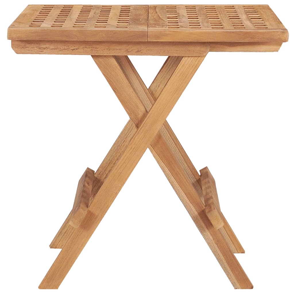 Sklopivi vrtni stol 50 x 50 x 50 cm od masivne tikovine