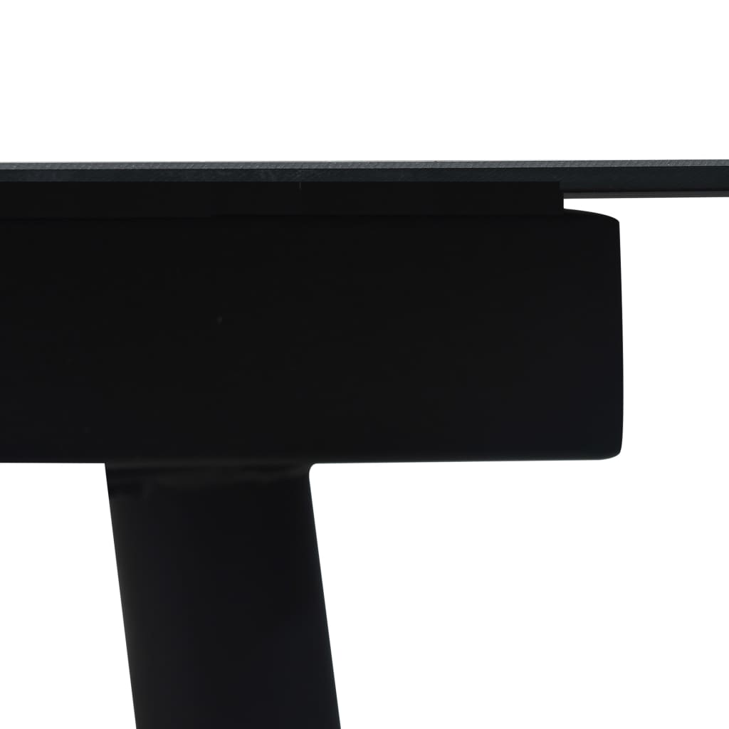 7-dijelni vrtni blagovaonski set pamučni konop i čelik crni