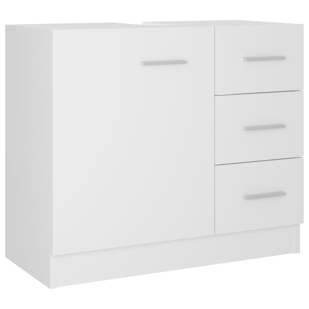 Ormarić za umivaonik bijeli 63 x 30 x 54 cm konstruirano drvo