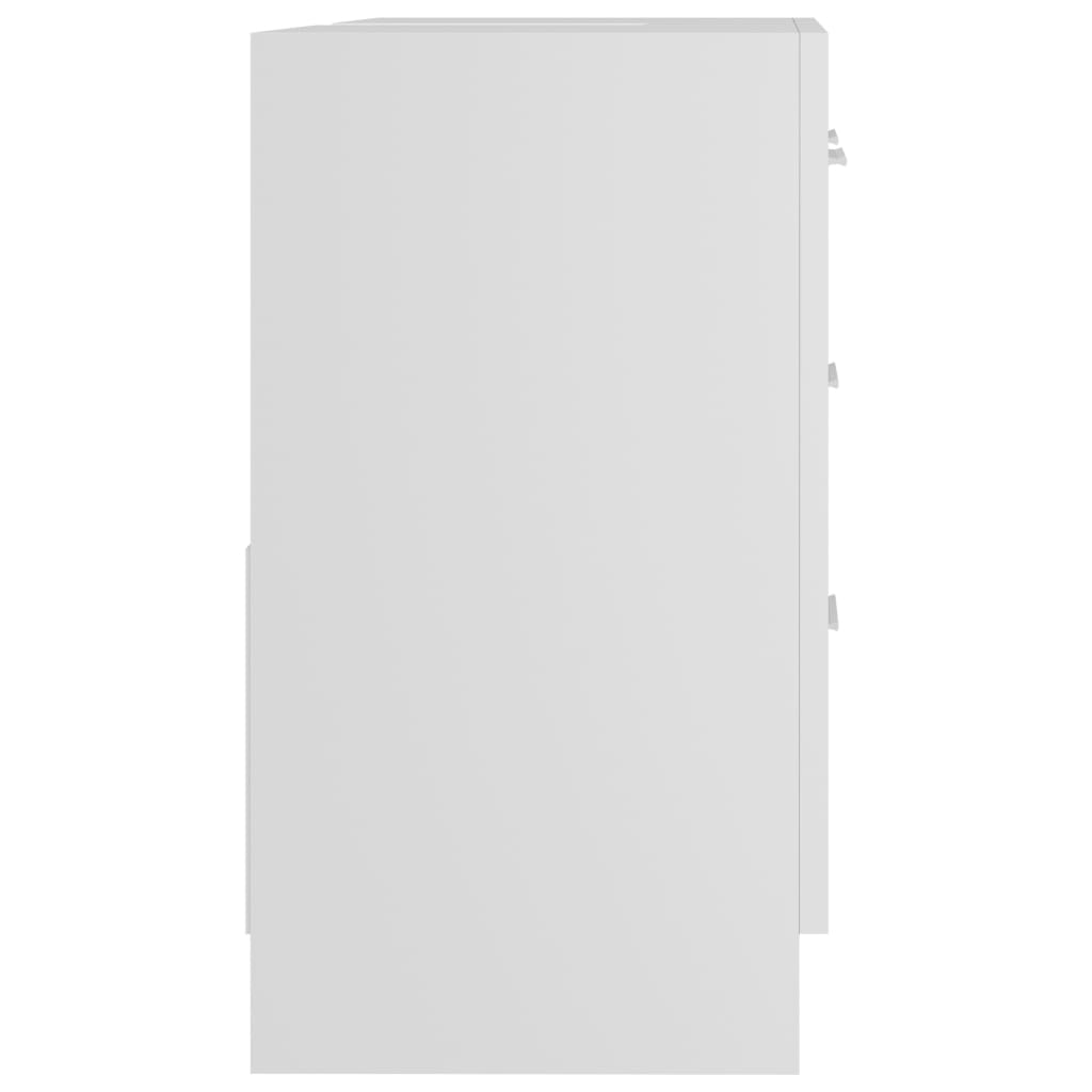 Ormarić za umivaonik bijeli 63 x 30 x 54 cm konstruirano drvo