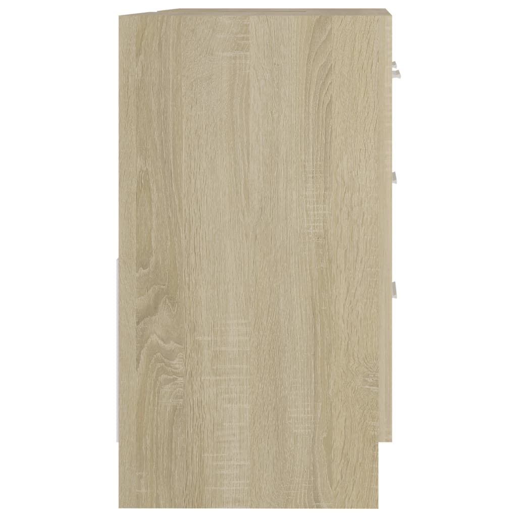 Ormarić za umivaonik boja hrasta 63x30x54 cm konstruirano drvo