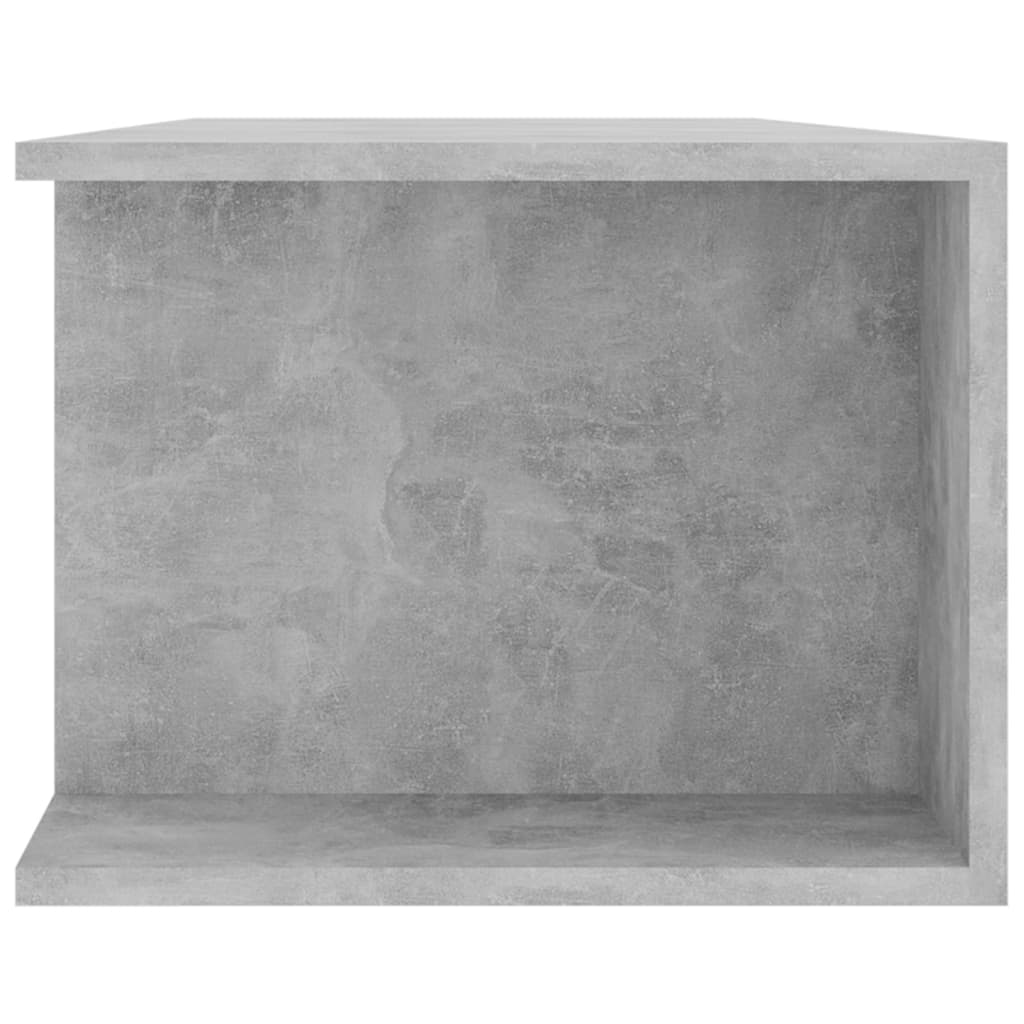 TV ormarić s LED svjetlima siva boja betona 135 x 39 x 30 cm