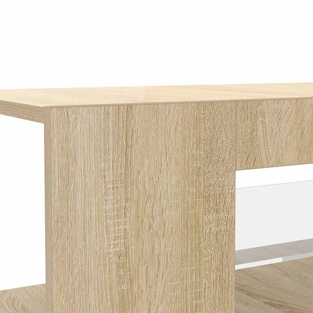 TV ormarić s LED svjetlima boja hrasta sonome 90 x 39 x 30 cm