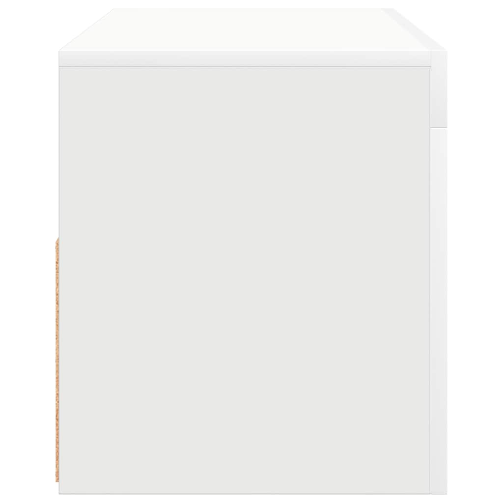 TV ormarić s LED svjetlima bijeli 90 x 35 x 40 cm