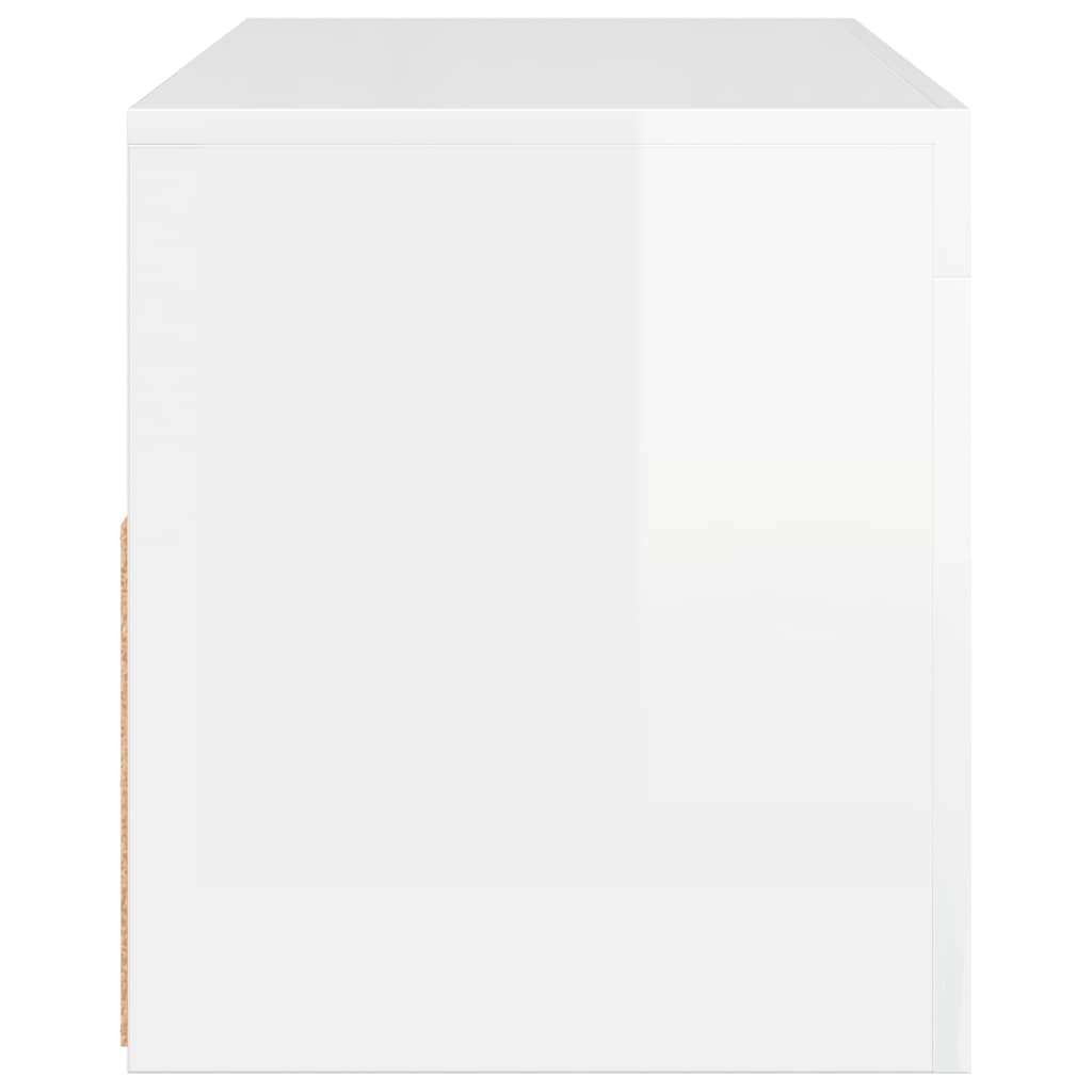 TV ormarić s LED svjetlima visoki sjaj bijeli 90 x 35 x 40 cm