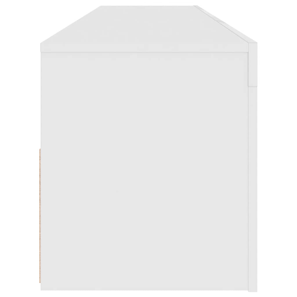 TV ormarić s LED svjetlima bijeli 120 x 35 x 40 cm