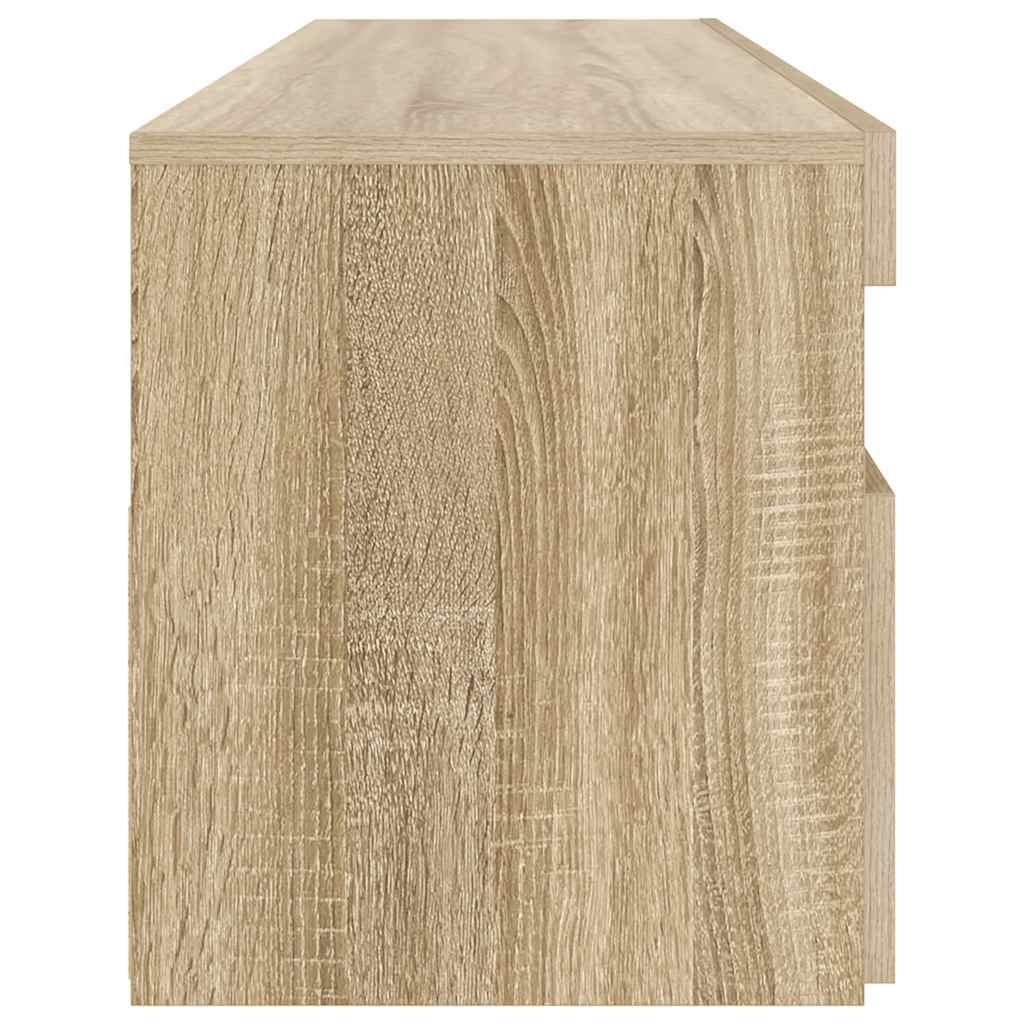 TV ormarić s LED svjetlima boja hrasta sonome 90x35x40 cm